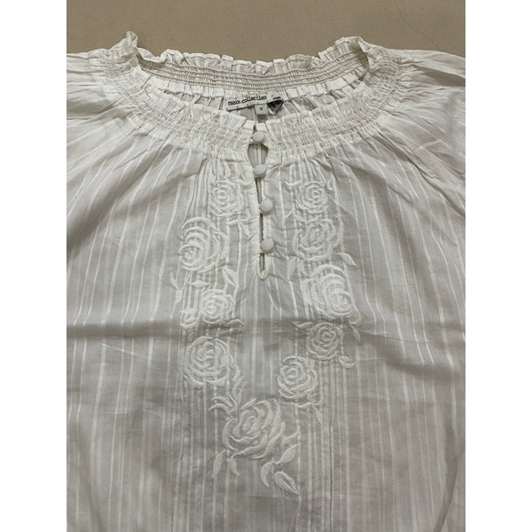 Áo bo chun thêu hoa Nino.maxx  - Thanh lý vnxk