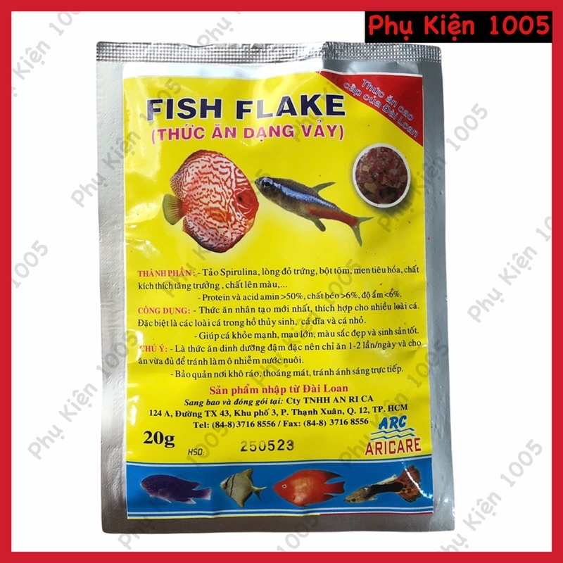 Thức Ăn Cá Dạng Vảy Fish Flake Dành Cho Cá Dĩa, Cá Thuỷ Sinh