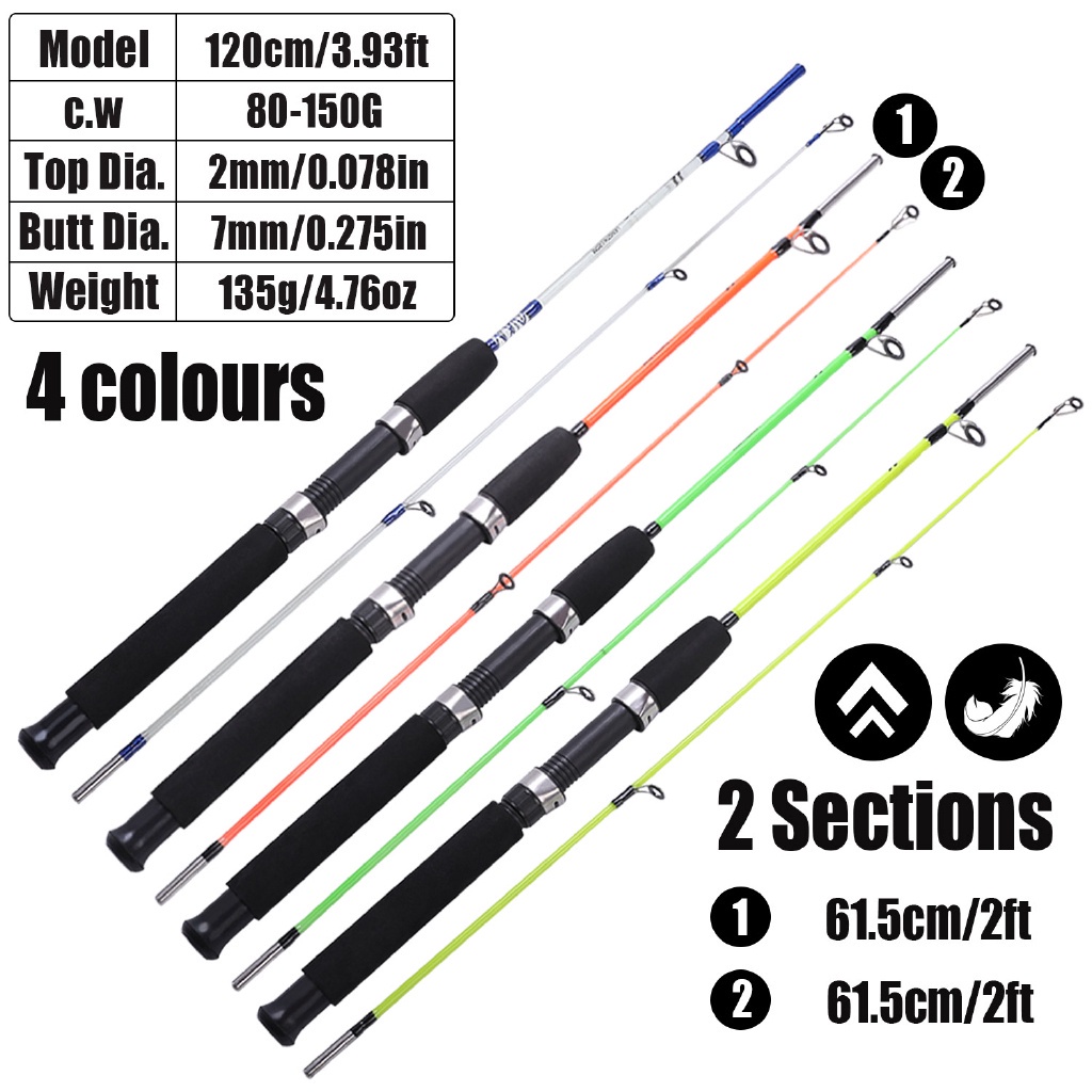 Sougayilang Resin Abs 4 Color Fishing Rod 120cm Super Lightweight Eva Handle