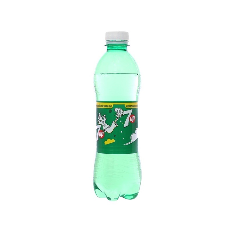 Thùng 24 Chai Nước Ngọt Có Gas 7 Up Hương Chanh 390ml