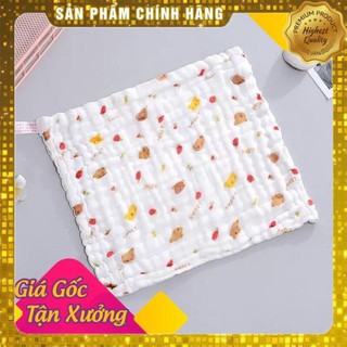 Set 5 khăn mặt xô 6 lớp rửa mặt cho bé!