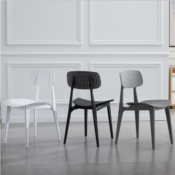 Ghế nhựa PP đúc nguyên khối tựa lưng lưới - Ghế bàn ăn , cafe văn phòng  cao cấp tựa lưng cao