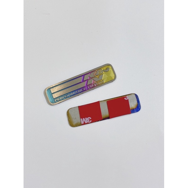 Tem titan chữ K&N dán trang trí xe máy, dán ốp pô e - ốp lọc gió xe tay ga có sẵn keo