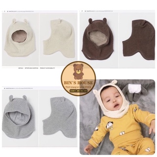 Mũ len chùm đầu h&m sz 0-4y