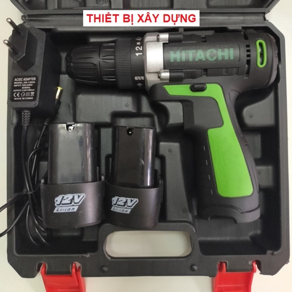 Máy khoan bắt vít pin hitachi 12v,máy bắn vít cầm tay