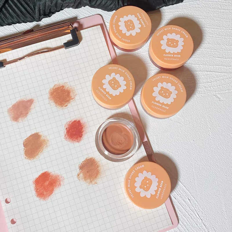 Phấn Má Hồng Đơn Sắc Tự Nhiên Có Thể Sử Dụng Làm Phấn Mắt My HERORANGE bear