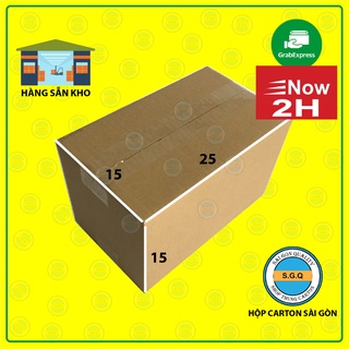 10 thùng carton 25x15x15 trơn, cứng