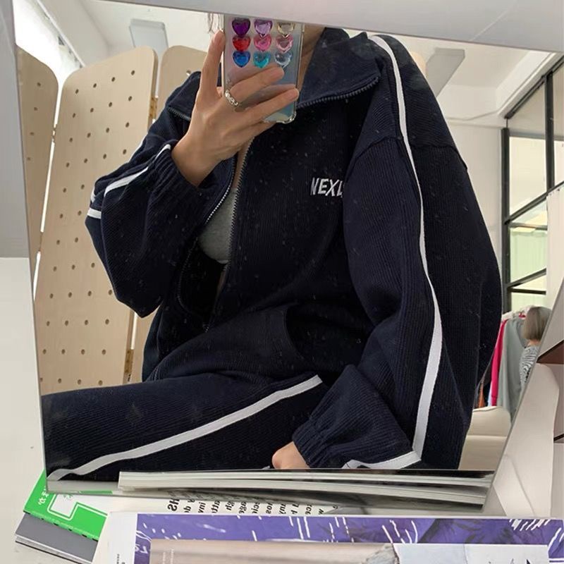 Set áo Sweater dáng rộng + quần thời trang mùa thu cho phái nữ