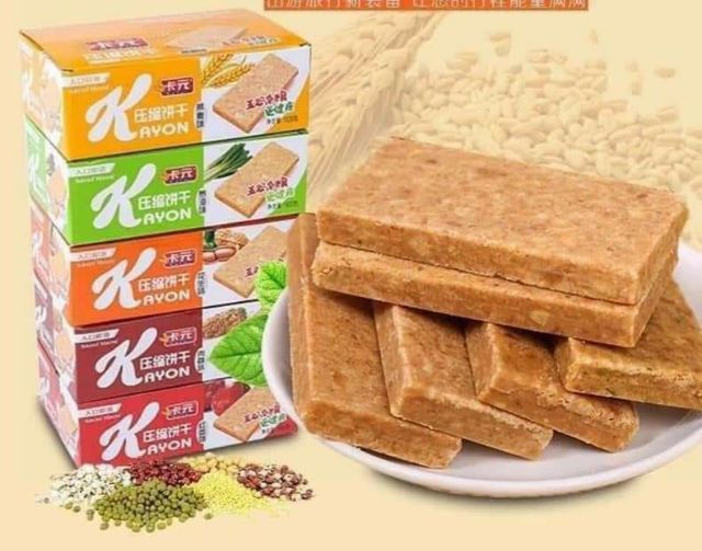 Hộp 900gr lương khô Kayon mix đủ vị 20 cái