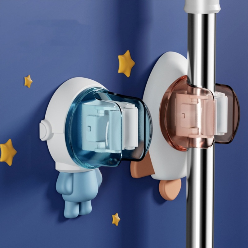 Giá Đỡ Cây Lau Nhà Gắn Tường Hình Phi Hành Gia Đa Năng Tiện Dụng