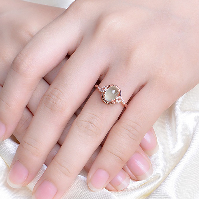 (Hàng Có Sẵn) Nhẫn Đính Đá Thời Trang Sang Trọng