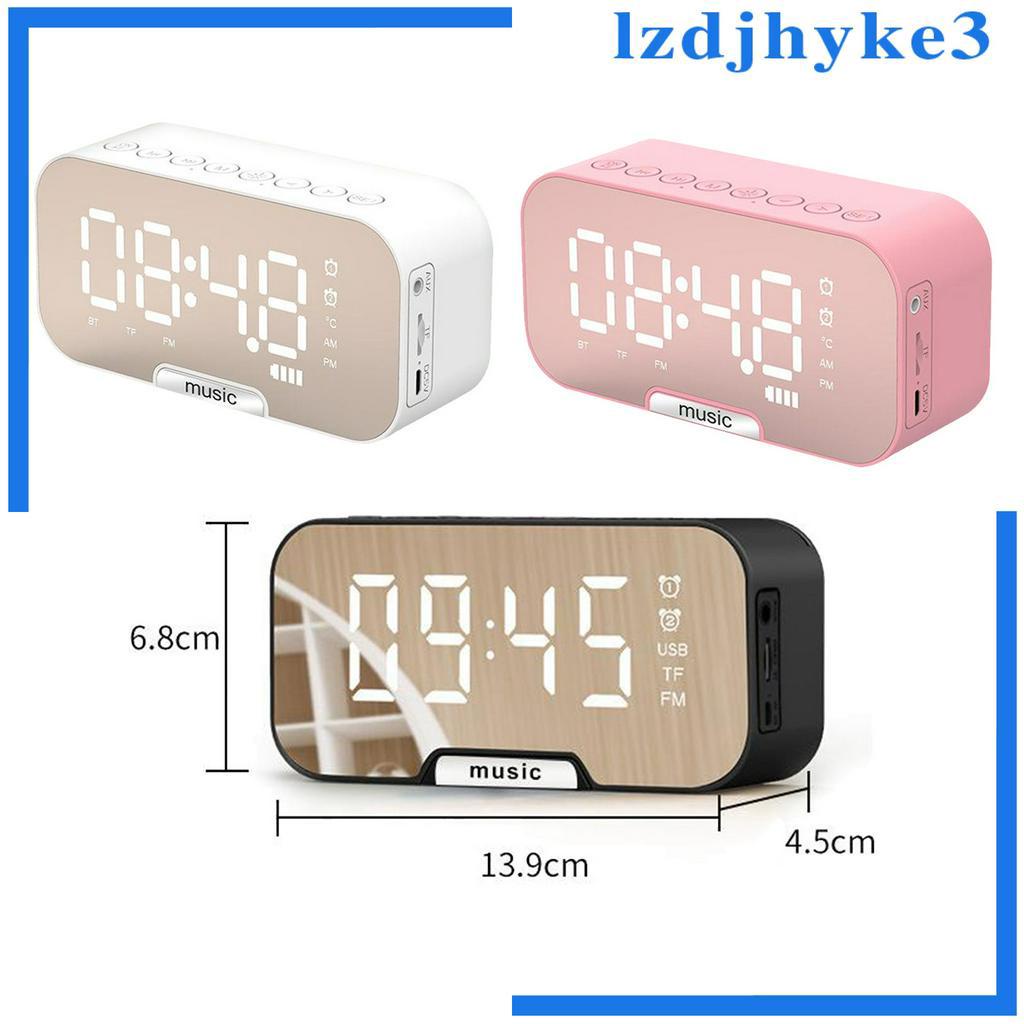 Loa Bluetooth Không Dây Tích Hợp Đồng Hồ Báo Thức Kỹ Thuật Số Tích Hợp FM Radio lzdjhyke3 Enjoylife