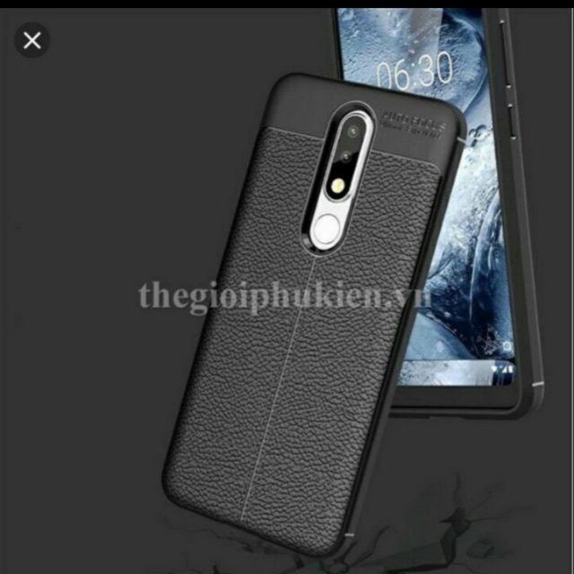 Ốp lưng da cao cấp Auto focus cho Nokia X5 2018