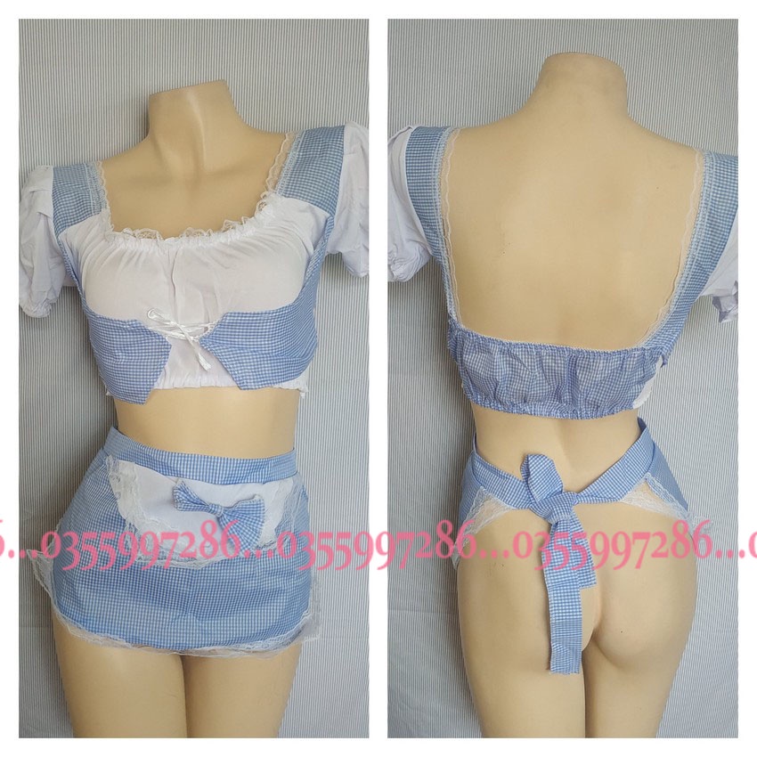 Bộ Đồ Ngủ Cosplay Sexy Nàng Lọ Lem Chăm Chỉ, Váy Ngủ Cosplay Hầu Gái Đủ Phụ Kiện Mã HGx001 iVYSHOP | BigBuy360 - bigbuy360.vn