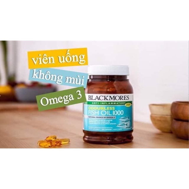 Dầu cá Blackmore Odourless Fish Oil
