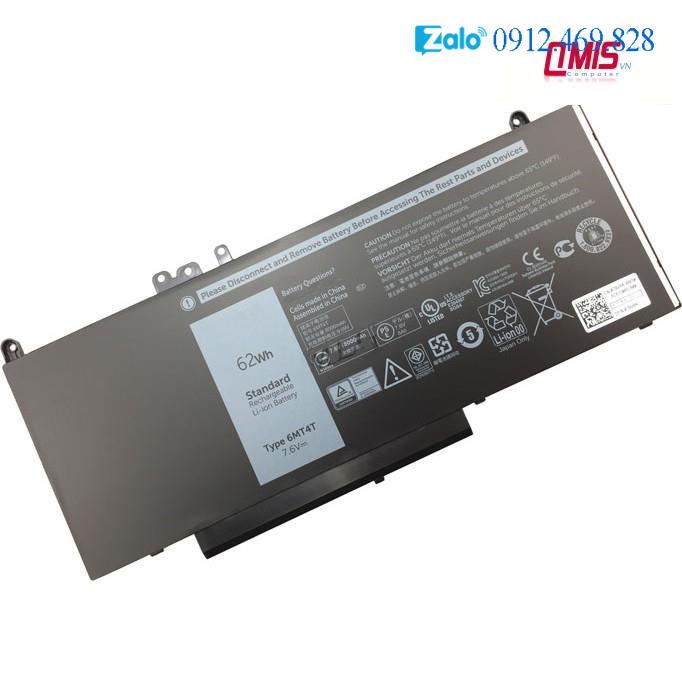 Pin laptop Dell Latitude E5270 E5470 E5570 - E5470 6MT4T DÀI 62WH (ZIN) - 4 CELL
