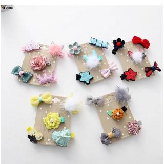 Set kẹp tóc Hàn Quốc dễ thương cho bé yêu MY006