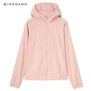 Giordano ngoài trời chống tia cực tím có mũ trùm đầu áo khoác mỏng mùa hè của phụ nữ 05371090