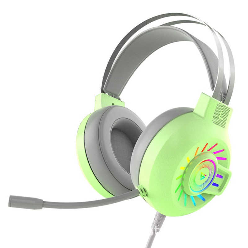 Tai Nghe Trùm Đầu Chơi Game Có Dây 3.5mm Kèm Đèn RGB