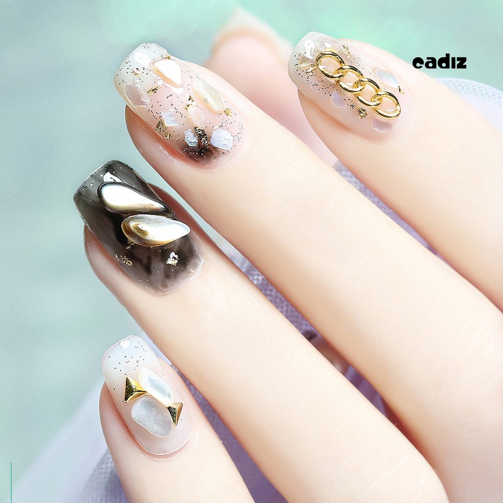 [Hàng mới về] Bộ 2 hộp đá gắn trang trí móng tay nghệ thuật hợp thời trang