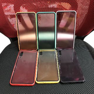 Ốp Samsung A750/A7-2018 viền màu dẻo