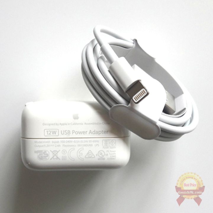 [BH 12 tháng] Bộ củ sạc cáp ipad FullBox IC foxconn Cao cấp dùng cho iphone đời mới 10W Adapter dây cable lightning