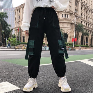Quần Yếm Lưng Cao Phong Cách Hip Hop Thời Trang Cho Nữ