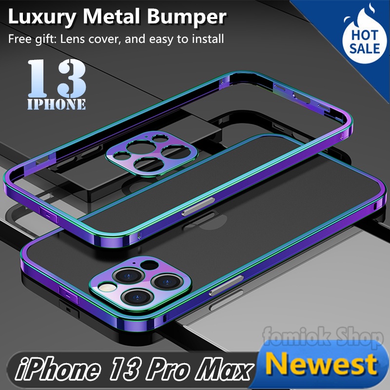 Ốp Điện Thoại Viền Kim Loại Nhôm Sang Trọng Bảo Vệ Camera Cho Iphone 13/12 Mini 13/12 Pro Max i13 i12