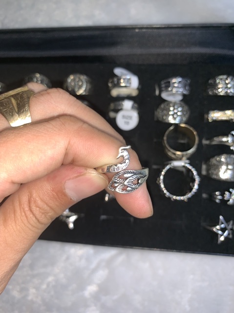 Nhẫn unisex chrome heart mạ bạc cao cấp giá siêu rẻ.