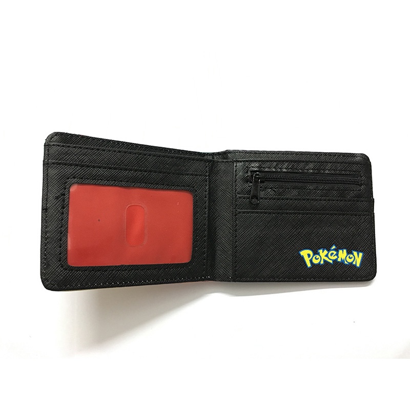 Ví Ngắn Gập Đôi In Hình Pikachu Hoạt Hình Pokemon