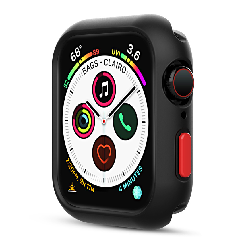 Khung silicon bảo vệ mặt đồng hồ Apple Watch Series 6 SE 5 / 4 44mm Iwatch 5 4 có nhiều màu