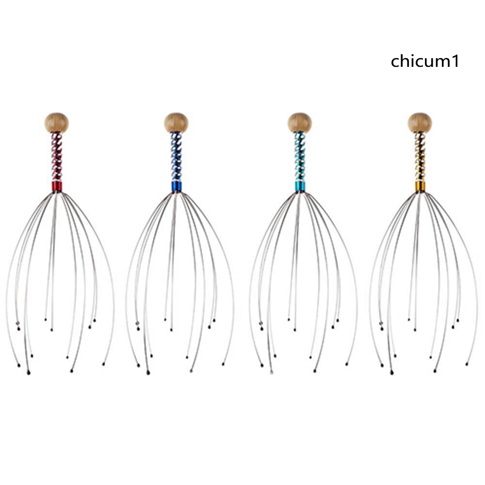 Cây mát xa da đầu làm giảm căng thẳng hình bạch tuộc