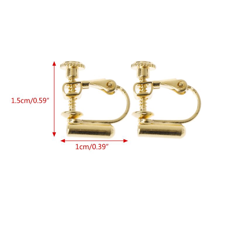 1 Pair Clip on Earring Converters No-pierced Ears Turn Any Studs Into A Clip-On