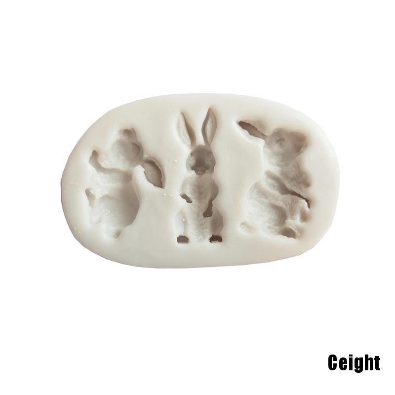 Khuôn Silicone Làm Bánh Hình Thỏ Đáng Yêu