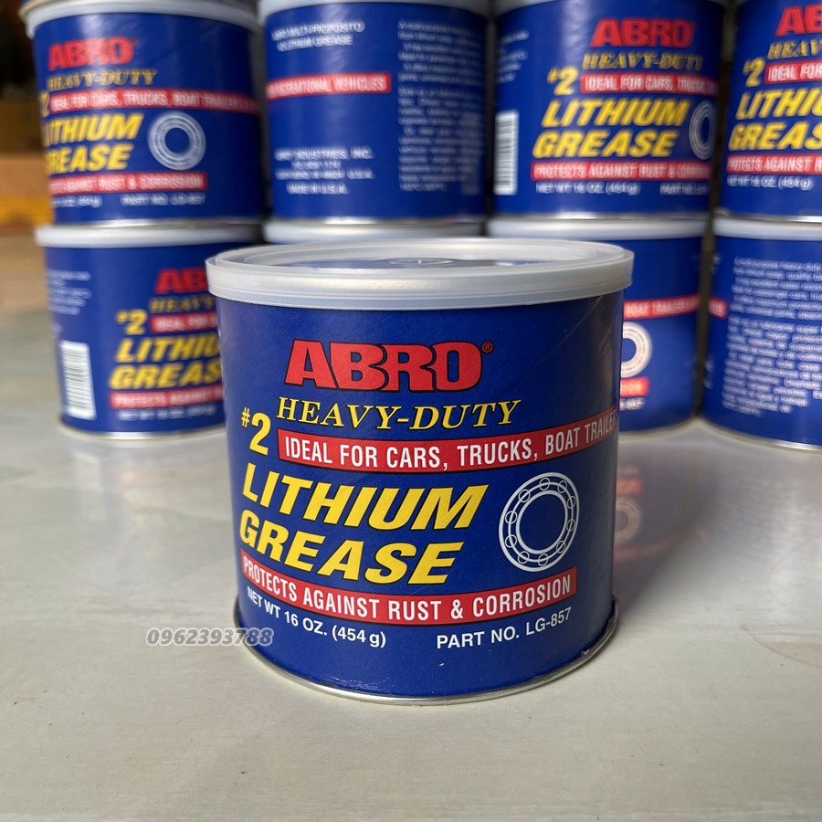 Mỡ bò Abro Heavy-Duty Lithium Grease LG-857 (vàng bò)