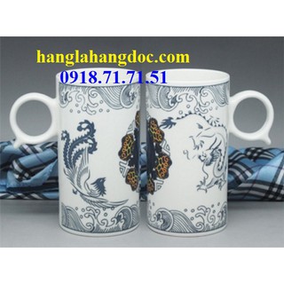 Ly sứ đổi màu Long Phụng Chúc Phúc, quà tặng độc đáo & ý nghĩa