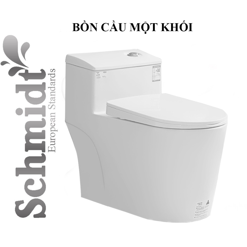 Bồn Cầu Một Khối Schmidt, Nhập Khẩu Hàng Chính Hãng-Bảo Hành 5 Năm CH883