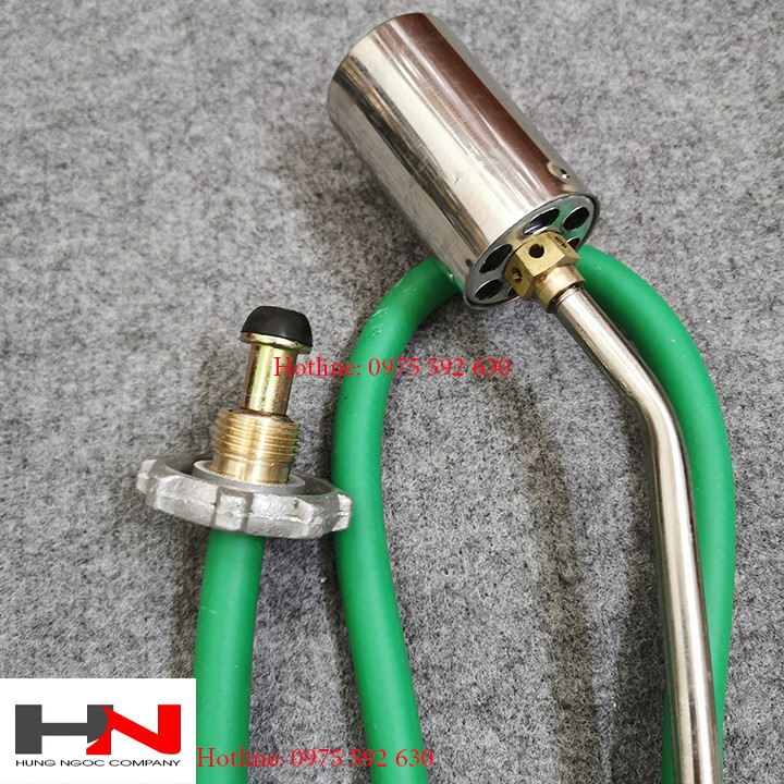 Khò lửa bằng ga cán dài loa inox 40mm