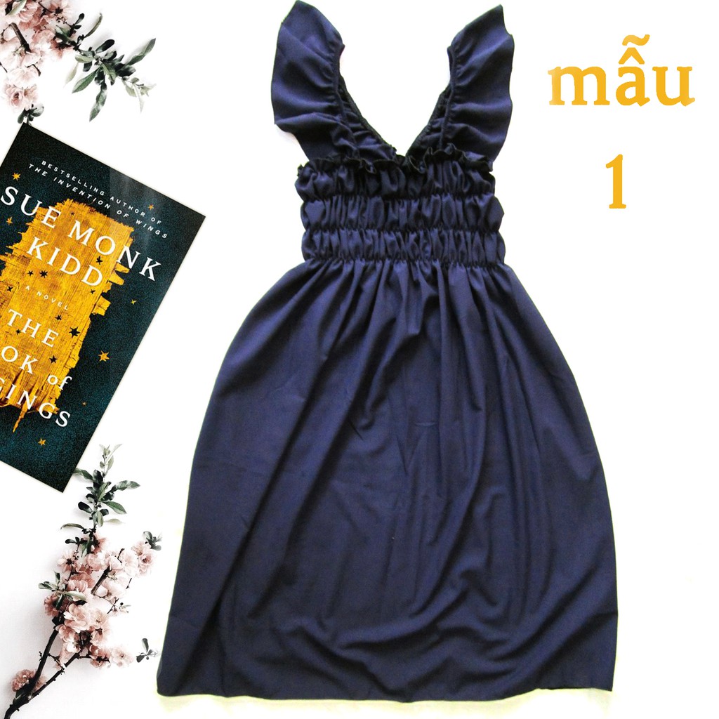 Đầm ngủ tay cánh tiên bigsize khoảng 90kg đổ lại hình thật