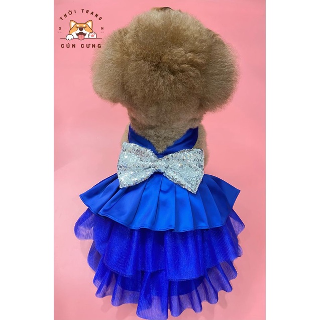 Đầm công chúa cho cún cưng, quần áo trang phục thời trang cho thú cưng chó mèo, hàng thiết kế, chuẩn chỉnh từng chi tiết