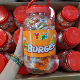 Kẹo Dẻo Hamburger YUPI (hủ 36 viên)