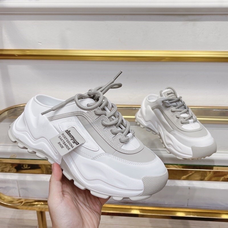 Sục thể thao nữ đế độn cao cấp, cá tính - Giày sục HÌNH LÁ 3 màu cực hot