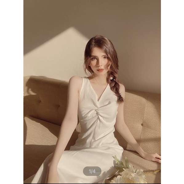 Đầm Sát Nách Xoắn Ngực EDINI
