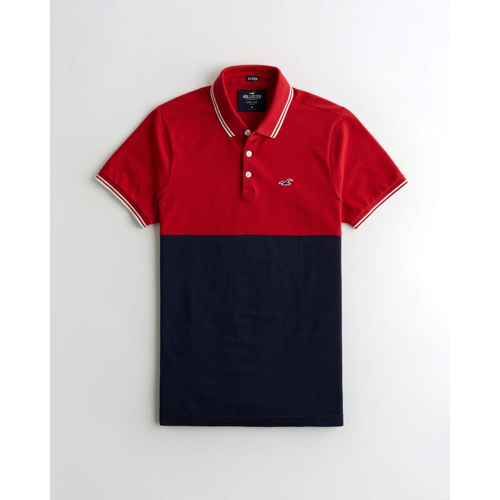 Áo thun nam Hollister HOL-PO237 Stretch Colorblock Polo