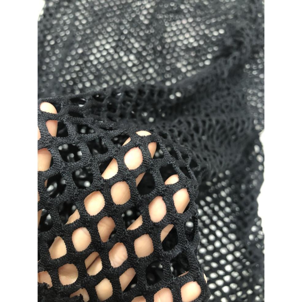 Áo dài tay mặc ngoài bikini đi biển lưới đen * | BigBuy360 - bigbuy360.vn