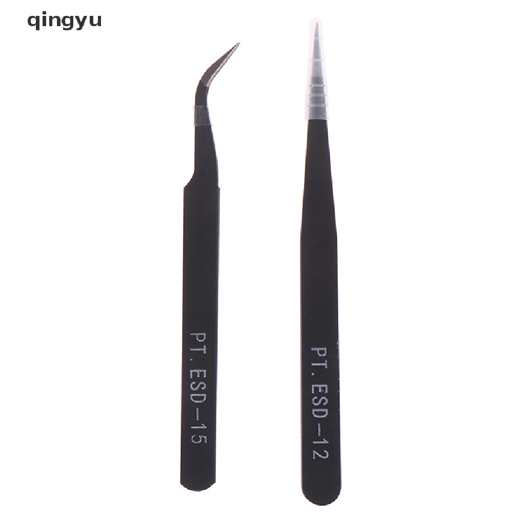 1 Nhíp Kẹp Chống Tĩnh Điện ESD-12 / 15 Bằng Thép Không Gỉ Dùng Trong Công Nghiệp