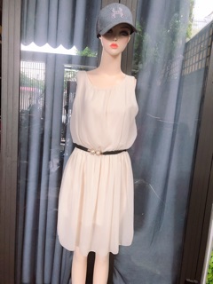 Đầm voan sát nách combo