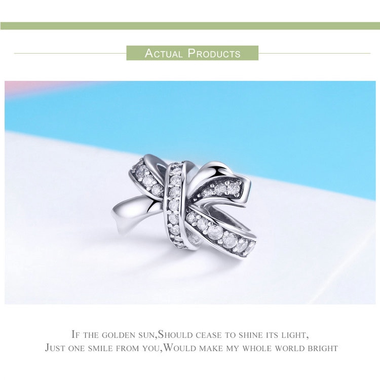 Hạt Trang Sức Bamoer Đính Đá Hình Nơ Độc Đáo Dùng Làm Trang Sức Thủ Công Tiện Lợi