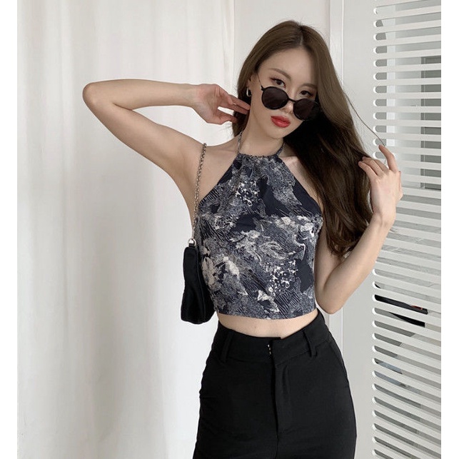 Áo Tank Top màu đen thiết kế quyến rũ cho phái nữ