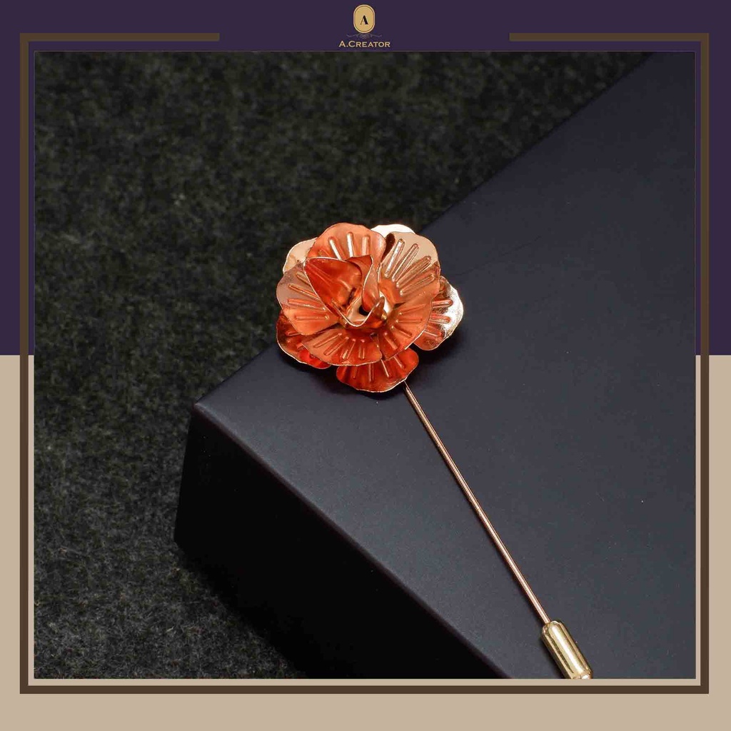 Cài áo hoa hồng - gold rose